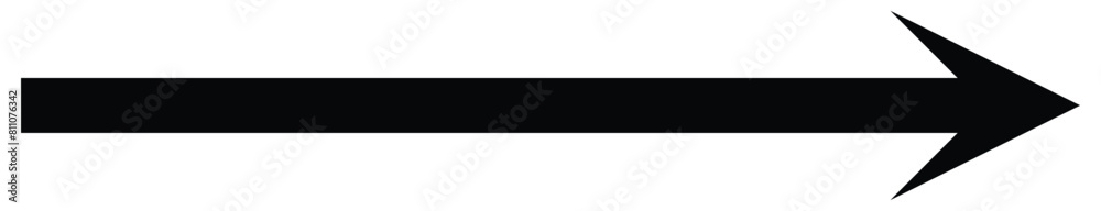 Canvas Prints black arrow to the right . vector, isolated. red arrow isolated on white background