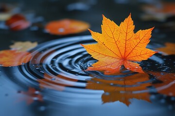 nature autumn seasonal leaves fall water yellow foliage colorful background beauty plant maple orange reflection