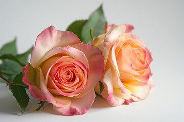 Fototapeta premium roses isolated on white