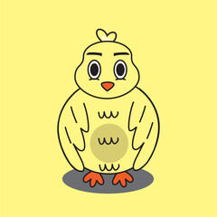 cartoon chicks in innocence illustration