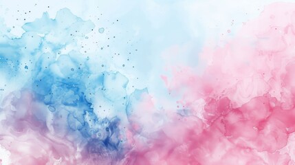 Obraz premium Blue and pink powder explosion on white background.