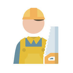 Obraz premium 大工の男性