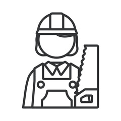 Fototapeta premium 大工の女性