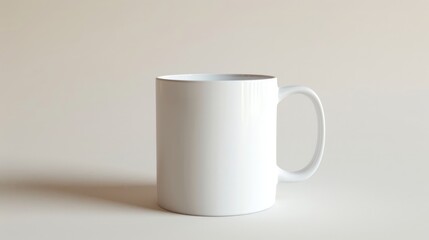Isolated white mug