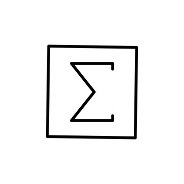 sigma line icon