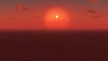 Fototapeta premium sunset over the sea