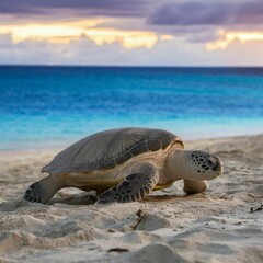 turtle on the sand