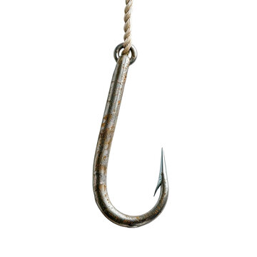 recommend clip art:  Fishing hook hanging on Transparent Background