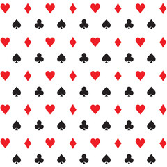 playing card suits signs  pattern background