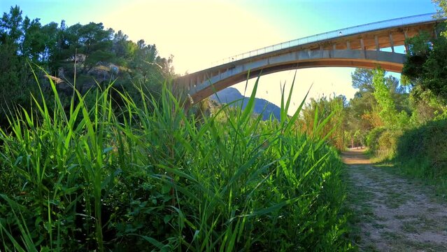 Precioso camino junto al r&iacute;o mijares en Montanejos