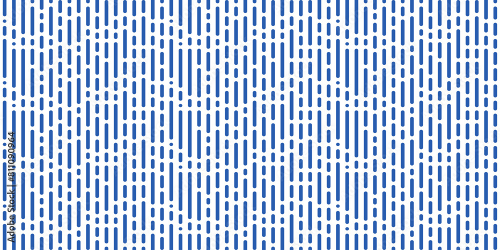 Fototapete Vertical pattern of blue stripes, dotted. A repeating pattern of lines. Blue pattern.