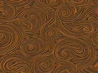 Background with brown and beige color and light gradient. A beautiful abstract background with texture, with stripes, waves, streaks, swirls and lines. Generated by artificial intelligence.