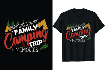 Making s'more family camping trip memories Camping t shirt