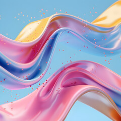 Mesmerizing Fluid Gravity Wave with Captivating Space Time Curvature Background for Advertising and Social Media