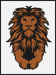 lion head vector
