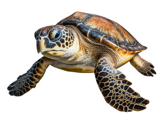 Obraz premium sea turtle isolated on transparent background