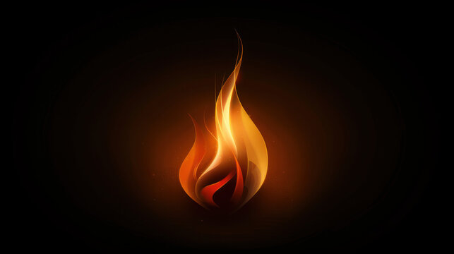 Fiery Pentecostal Flame Artwork., Pentecost a Christian holiday, the descent of the Holy Spirit.