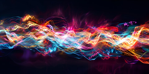 Rainbow Smoke Effect Wallpaper Images with abstract background 