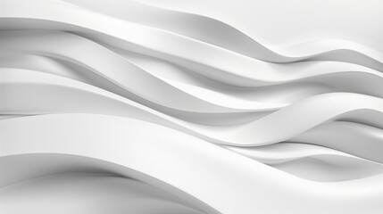 Obraz premium Abstract White Background With Wavy Lines