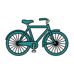 Green Bicycle Illustration Isolated on Transparent Background