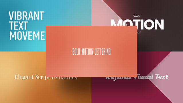 Simple Text Slide | Animated Titles with Control Panels