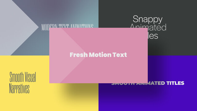 Text Overlay Drift | Animated Titles with Control Panels