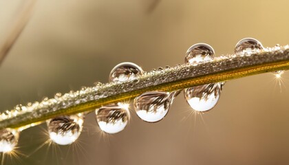 Macro photography of morning dew collecting on country plants and fauna
