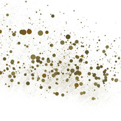 Radiant Festivity: Spectacular 3D Illustration Showcasing Radiating gold Confetti
