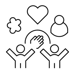 Social interaction icons