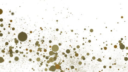 Enchanting Euphoria: Breathtaking 3D Illustration of Enchanting gold Confetti