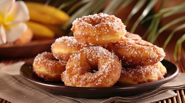 Indulge in the delectable Hawaiian treat known as malasadas irresistible donuts from the islands
