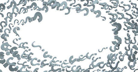 question icons, original 3d rendering; business and marketing concepts