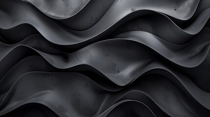 Abstract Elegance: Monochrome Textured Waves in Sophisticated Wavy Design Suitable for Luxurious Backgrounds and Calm, Modern Visuals 8K Wallpaper High-resolution