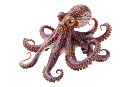 Octopus grip isolated on transparent background