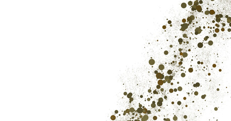 Enchanting Euphoria: Breathtaking 3D Illustration of Enchanting gold Confetti