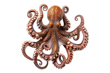 Obraz premium Octopus grip isolated on transparent background