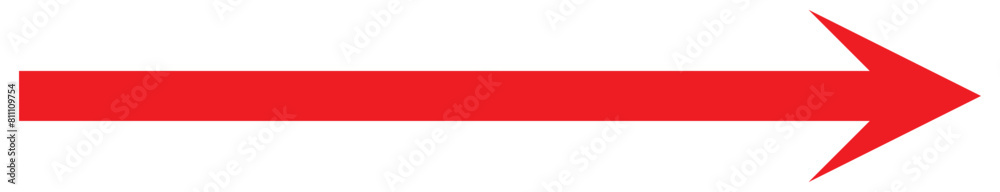 Canvas Prints red arrow to the right . vector, isolated. red arrow isolated on white background