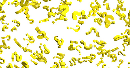 colored question marks background concept