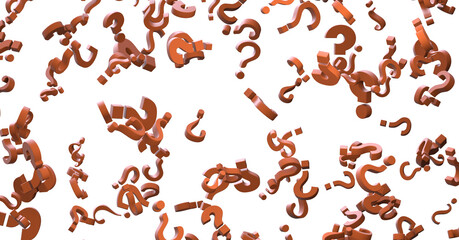 question marks background. 3d Illustration