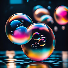 bubbles in the night