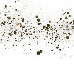 gold  Shower: Dynamic 3D Illustration of Dancing gold Confetti