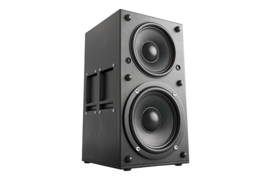 Speakers isolated on transparent background