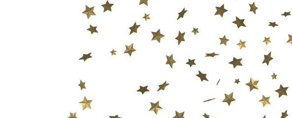 Enchanting 3D Gold Stars Rain: A Celestial Delight for the Eyes