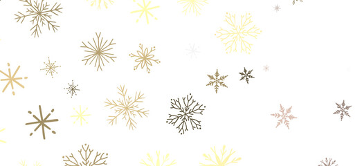 Snowflakes and bokeh lights on the blue Merry Christmas background. 3D render