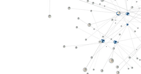 Concept of AI technology, Motion of digital data flow.