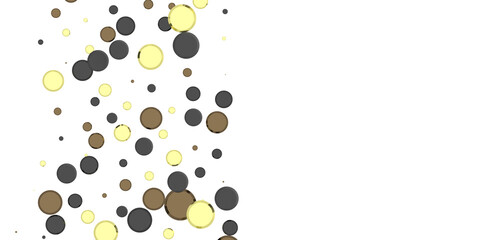 Cascading Splendor: Striking 3D Illustration Showcasing a Dazzling gold Confetti Display