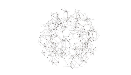 Big data visualization background.Abstract technology