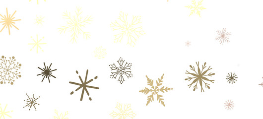 Abstract Gold Star Falling Soft Focus Background, 3D rendering.