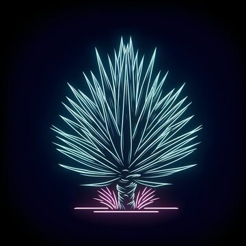 Neon yukka plant