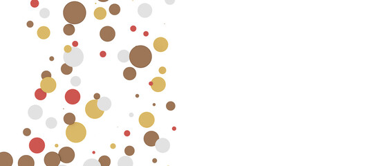  Colorful assorted confetti with serpentine on white